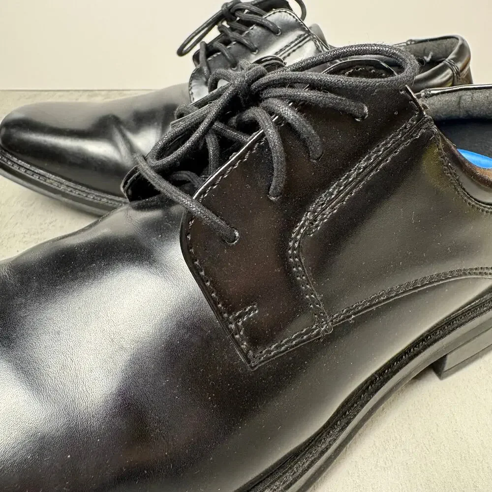 Dockers Men’s Black Leather Dress Shoes Lace Up Oxford Size 9.5W Wide